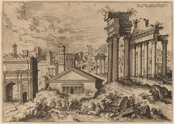Vue du Forum depuis la base du Capitole