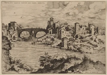 Vue sur le Ponte Quattro Capi et l