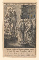 Les cinq vierges sages, de la suite "Speculum Virginitatis"