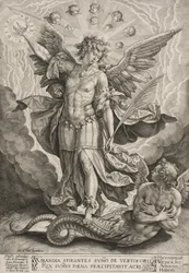 Saint Michel triomphant du dragon, 1584