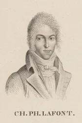 Portrait du violoniste et compositeur Charles Philippe Lafont 1781-1839.