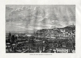 Lyon et les hauteurs de la Croix-Rousse, France, 1879