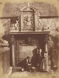Cimetière de Greyfriars, le monument Dennistoun avec D. O. Hill et ses nièces