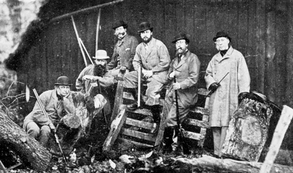 Une partie de chasse royale à Windsor, 1870 1910