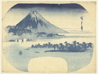 Fuji et la forêt de pins à Mio