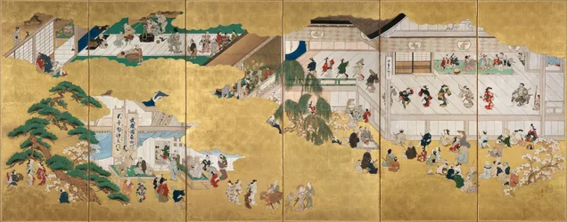 Scènes du théâtre kabuki Nakamura