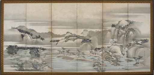 Paysages des quatre saisons : printemps et été, période Edo, fin 18e-début 19e siècle