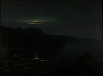 Hammershus au clair de lune