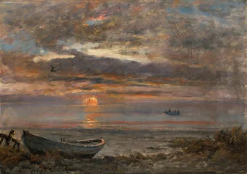 Coucher de soleil un jour de janvier à Skagen