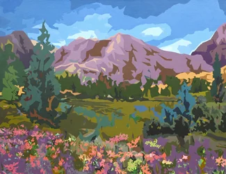 Landscape Obscura - 10, 2024 (huile sur lin)