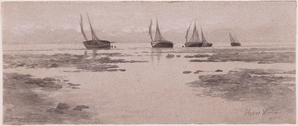 Bateaux sur les vasières