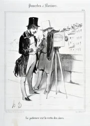 Œuvre de Honoré Daumier (1808-1879). Charivari date de 1840 : Série PROVERBES ET MAXIMES - La patience est la vertu des ânes. MUSEE DES BEAUX ARTS - PALAIS LONGCHAMP, MARSEILLE