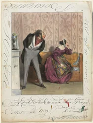 Caricaturana planche 36 : De quoi ! De quoi ! Votre dot..., 1837