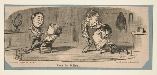 Chez le Tailleur, Chez le Coiffeur, dans Charivari, 3, 16 et 19 février 1853