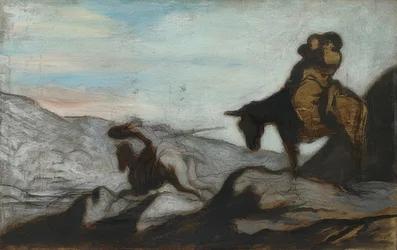 Don Quichotte et Sancho Panza. Vers 1855