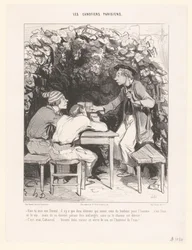 Trois hommes trinquant avec un verre de vin