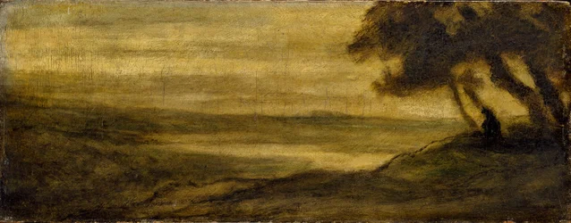 Paysage avec une figure, vers 1860
