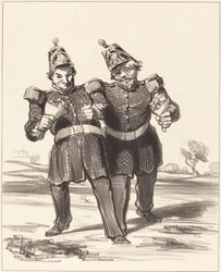 Les Deux Banqueteurs en Joie