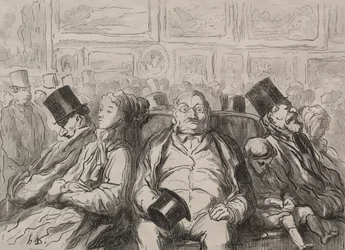 Moment de repos dans le Salon Carré
