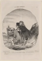Monsieur dessine un paysage