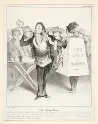 Robert-Macaire Libraire, pl. 14 de la série Caricaturana dans l
