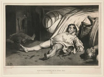 Rue Transnonain, le 15 Avril 1834, publié dans La Association Mensuelle