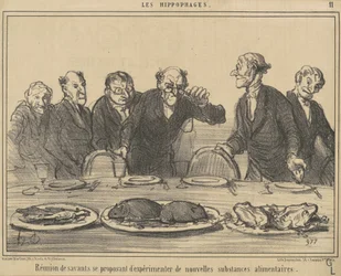 Réunion de savants se proposant...