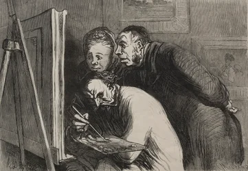 Les peintres : Les peintres et le bourgeois