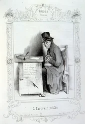Illustrations sur les idées et légendes Philipon sous le titre Les Cent et Robert Macaire