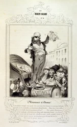 Illustrations sur les idées et légendes Philipon sous le titre Les Cent et Robert Macaire