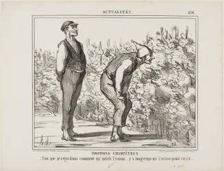 Emotions de la campagne. "- Il faut voir comment le vin pousse... je n