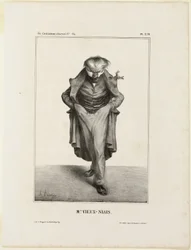 Mr. Vieux-Niais, plate 278 from Célébrités de la Caricature