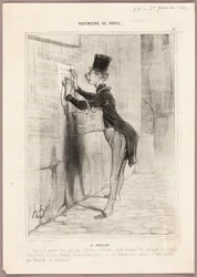 The Poster Man, plate 17 from Bohémiens de Paris