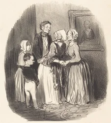 Au nouvel an, visite... à la tante Rabourdin