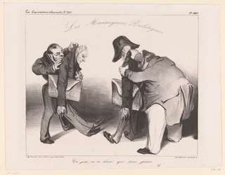 Caricature de la marine et de la présidence