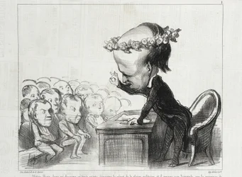 Victor Hugo dans un discours en trois points...