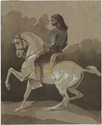 Arabe à cheval, vers 1800