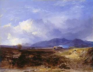 Une route de transhumance dans les Highlands occidentales, c.1850