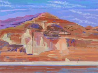 Falaises peintes, lac Powell