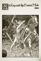 Sir Kay et le fou de la forêt, illustration de 