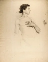 Garçon nu, torse et tête