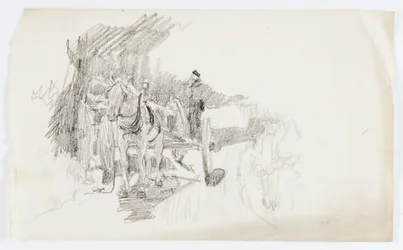 Sans titre (charrette tirée par un cheval)