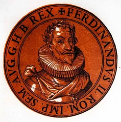 Portrait Médaillon de Ferdinand II, Empereur du Saint-Empire Romain