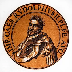 Portrait médaillon de Rodolphe II, empereur du Saint-Empire romain germanique