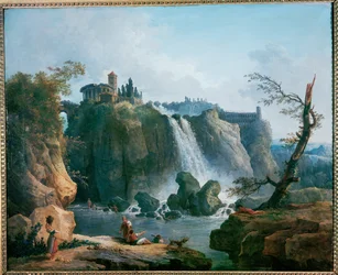 La cascade de Tivoli - The waterfall at Tivoli ...