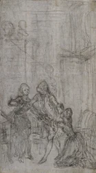 Study for Vignette-Frontispiece in Charles-Simon Favart