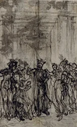Étude pour une vignette dans les "Contes Moraux" de Jean François Marmontel