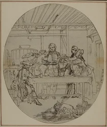 Étude pour une deuxième édition, jamais publiée, de "La Partie de Chasse de Henri IV" de Colle, Acte III, Scène 10