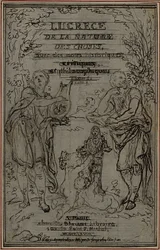 Étude pour la vignette-frontispice du livre I de Lucrèce "De la Nature des Choses".