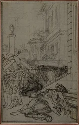 Étude pour la vignette du "De la Nature des Choses" de Lucrèce, Vol. II, Livre VI